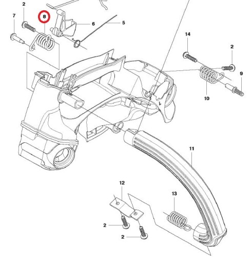 Amortyzator Husqvarna T435