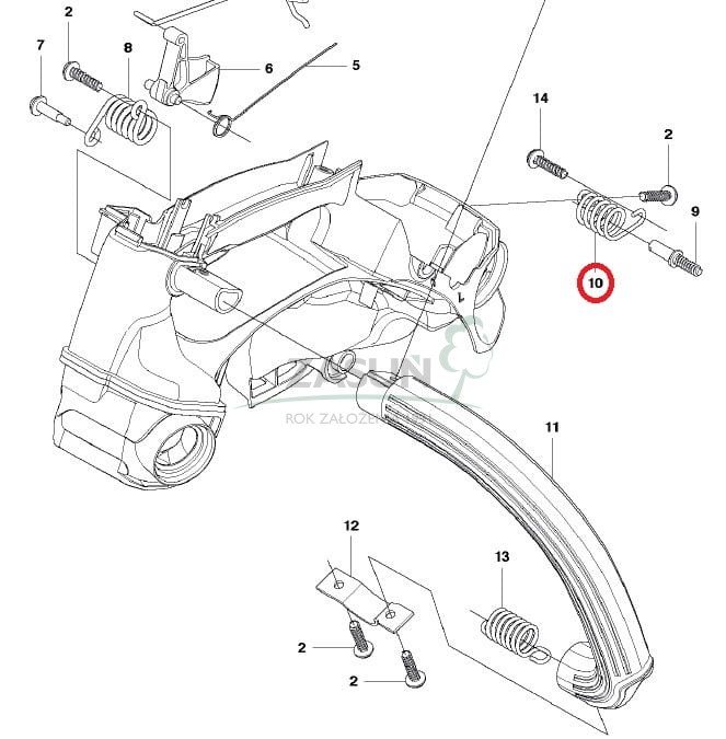 Amortyzator Husqvarna T435