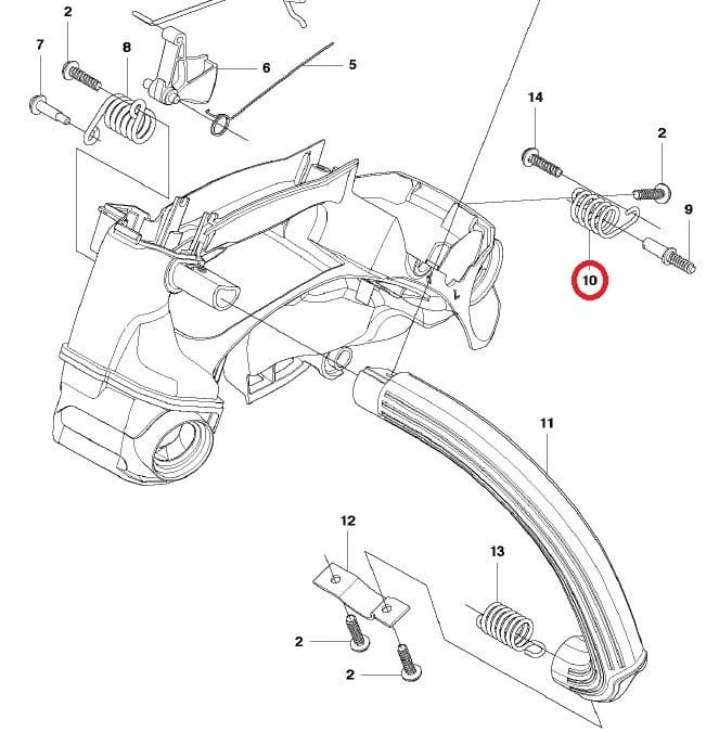 Amortyzator Husqvarna T435
