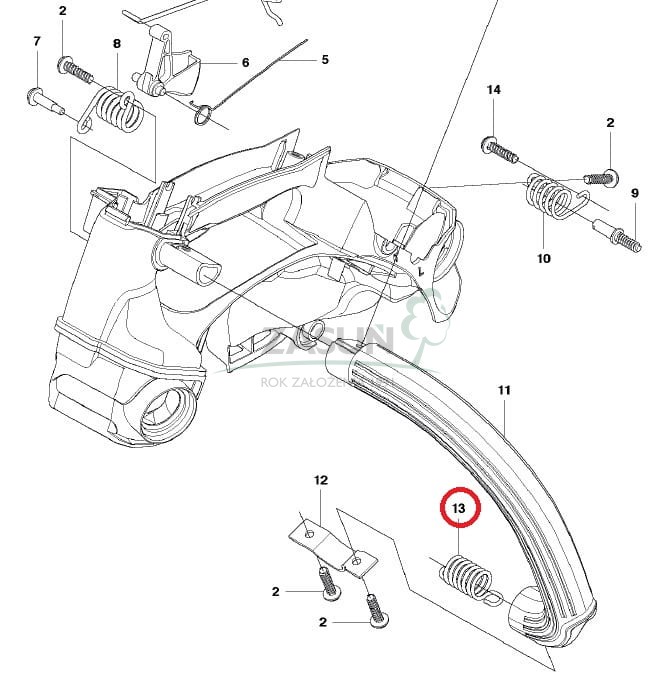 Amortyzator Husqvarna T435