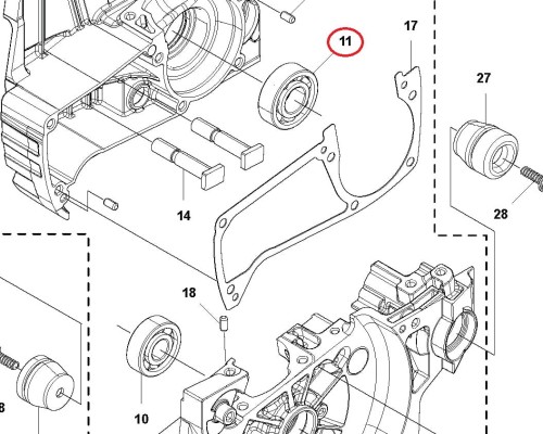 Łożysko wału Husqvarna 543XP