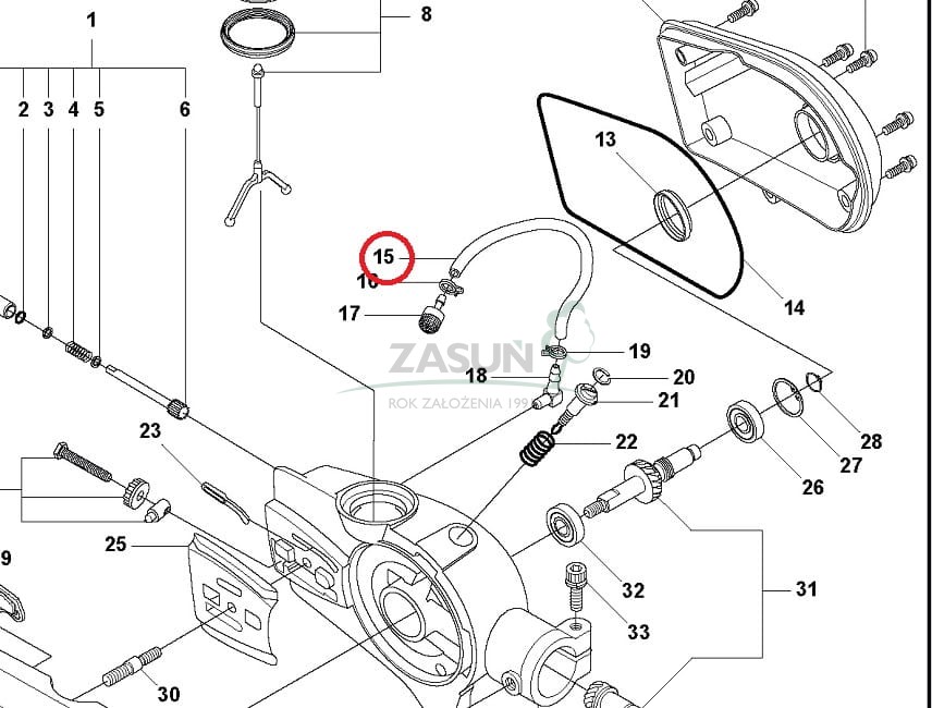 Przewód oleju Husqvarna 325P5