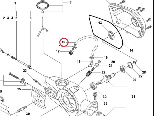 Przewód oleju Husqvarna 325P5