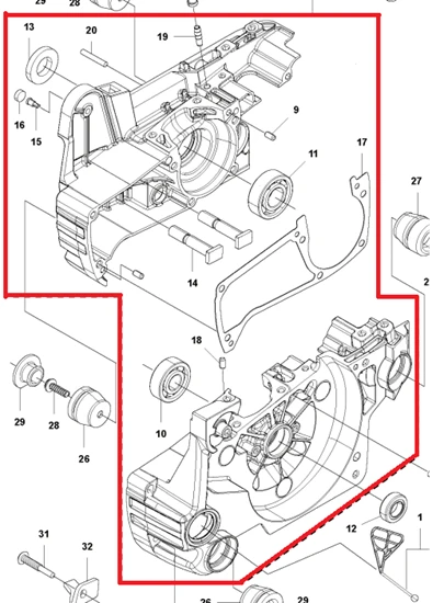 Karter Husqvarna 543XP