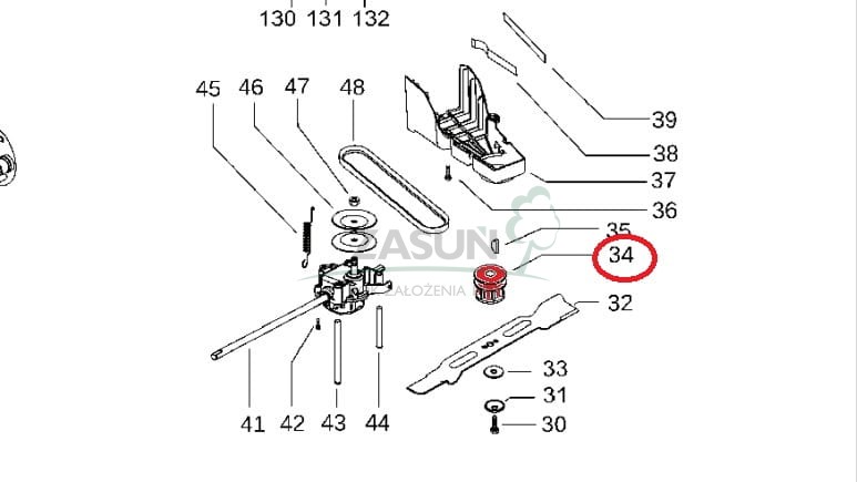 Adapter noża Husqvarna LC146S