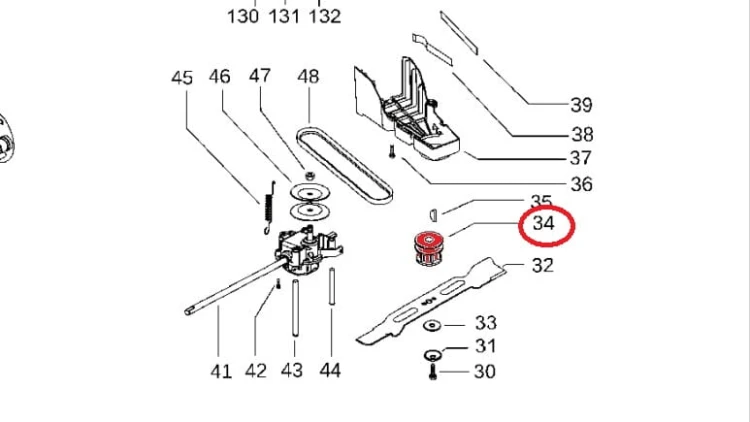 Adapter noża Husqvarna LC146S