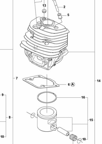 Cylinder Husqvarna 560XP
