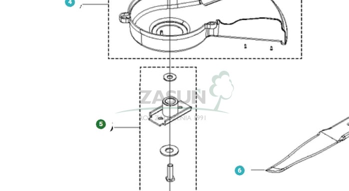 Adapter noża Husqvarna LC151