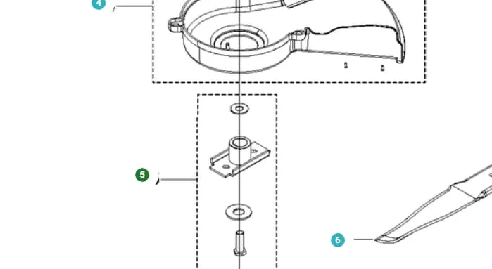Adapter noża Husqvarna LC151