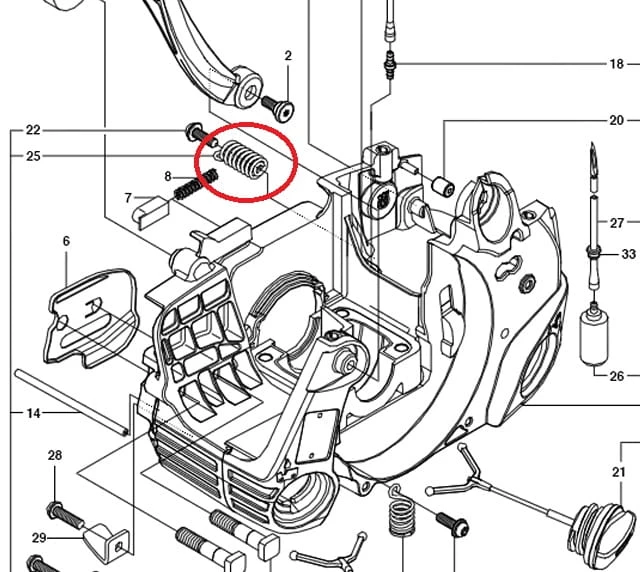Amortyzator Husqvarna 240