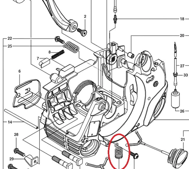 Amortyzator Husqvarna 235