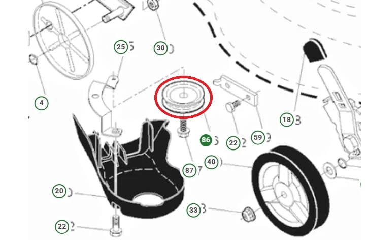 Koło pasowe Husqvarna LC356V