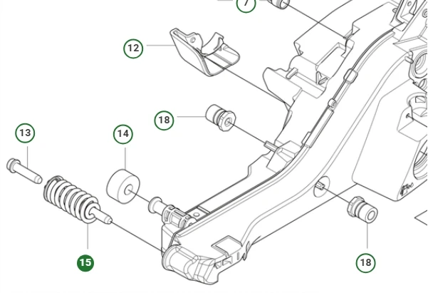 Amortyzator Husqvarna 564XP